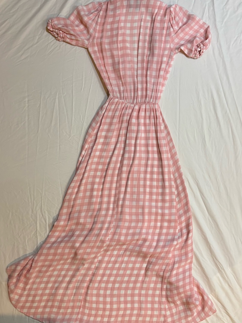 Reformation Pink Gingham Maxi Dress - Picture 5 of 6